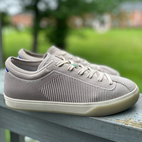 ROTHY’S Women’s 10 Light Gray Lace Up Sneaker Tennis Shoe Washable EXCELLENT! - Picture 1 of 13